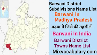 Barwani towns name list