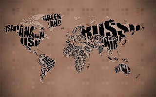 Typographic World Map Inspiration Awesome HD Wallpaper