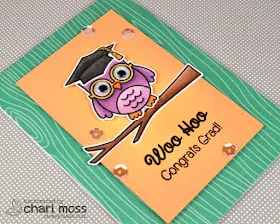 Sunny Studio Stamps: Woo Hoo Owl Graduation Card by Chari Moss