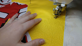 Tiny meandering quilting