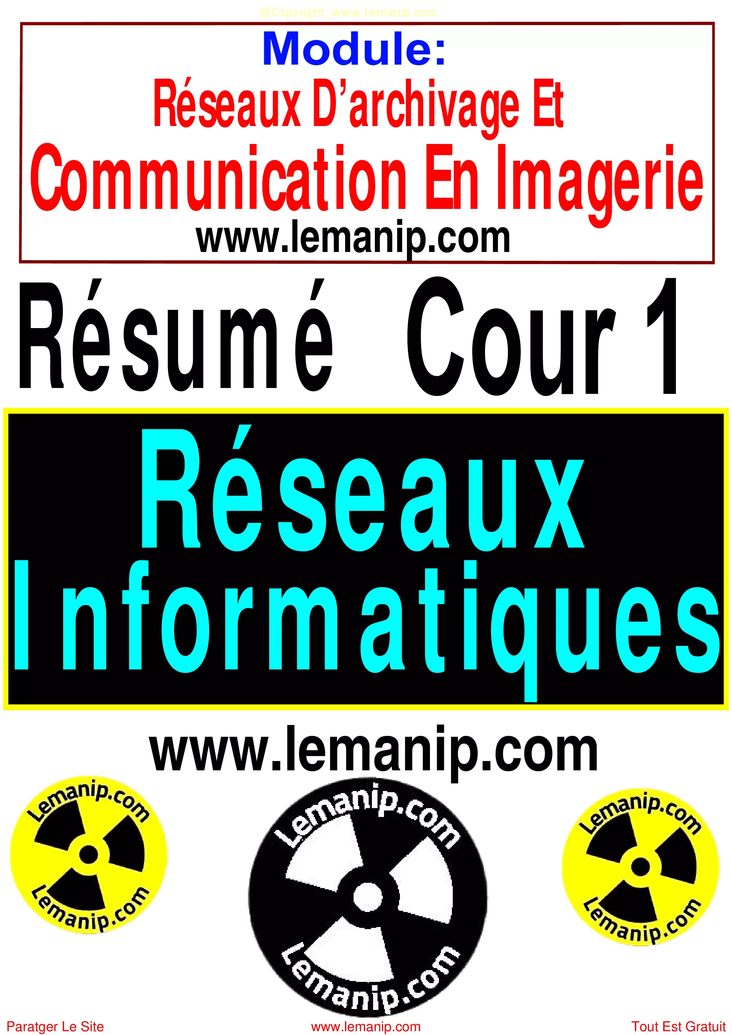 Cour 1 Du Module Réseau De Communication Et Archivage radiologique