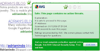 Google Search Engine With AVG