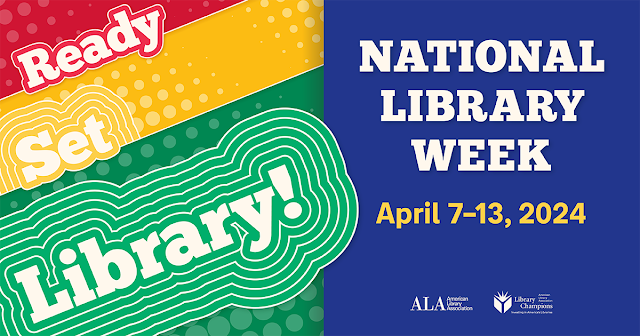 National Library Week Ready Set Library Flyer