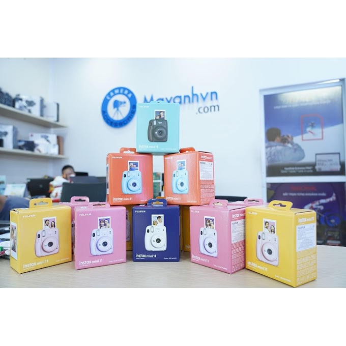 Instax Mini 11-Máy chụp ảnh lấy ngay Fujifilm Instax Mini 11 ( Chính hãng- Bảo hành 12 tháng)- Tặng kèm 1 pack film