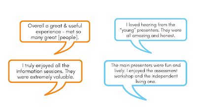 EAF YLF positive comments in speech bubbles image