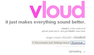 Vloud, sube online el volumen de tus archivos de audio