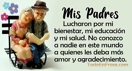 Mejores frases para agradecer a tus padres