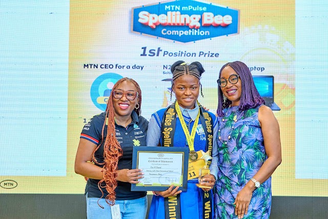  Kate Ene David Sweeps the Grand Prize for MTN mPulse Spelling Bee Competition 2022