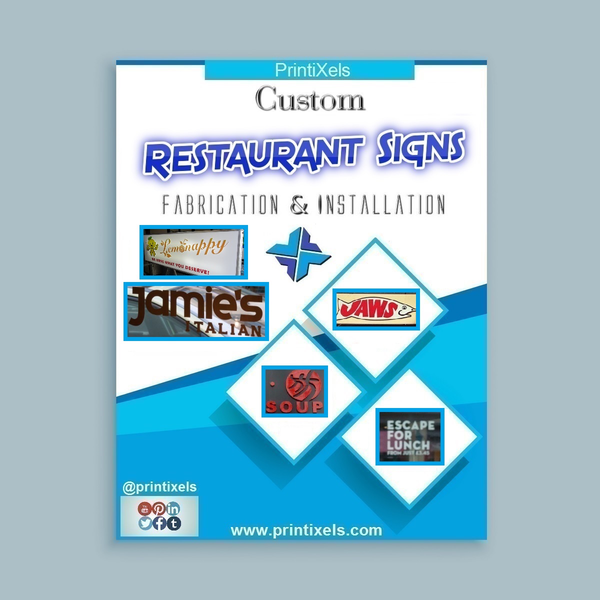 Custom Restaurant Signs - Fabrication & Installation