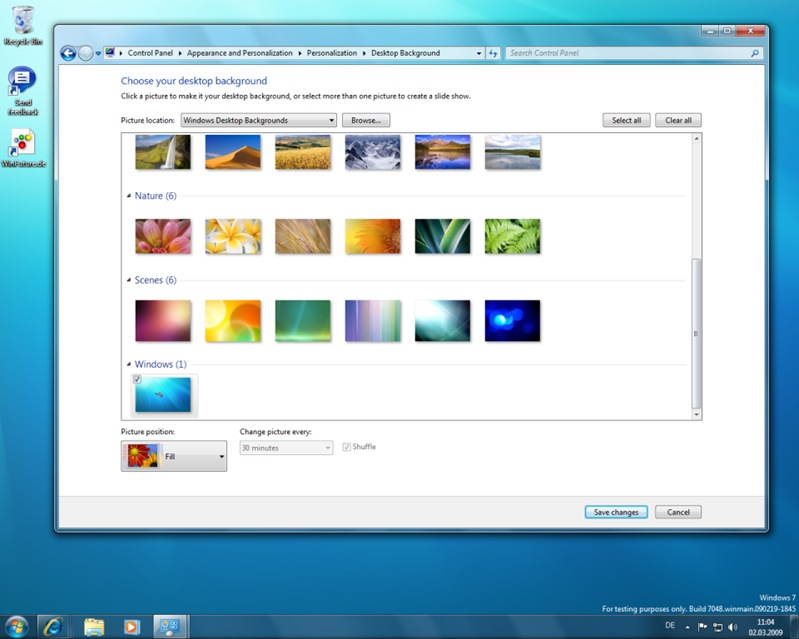 Windows 7 Build 6.1.7048