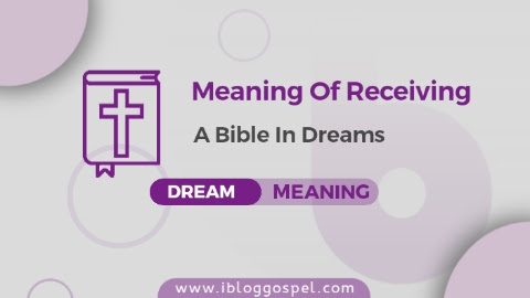 Receiving A Bible In A Dream