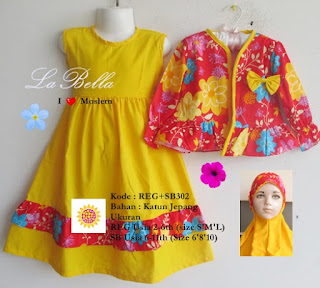 gamis anak labella murah 4