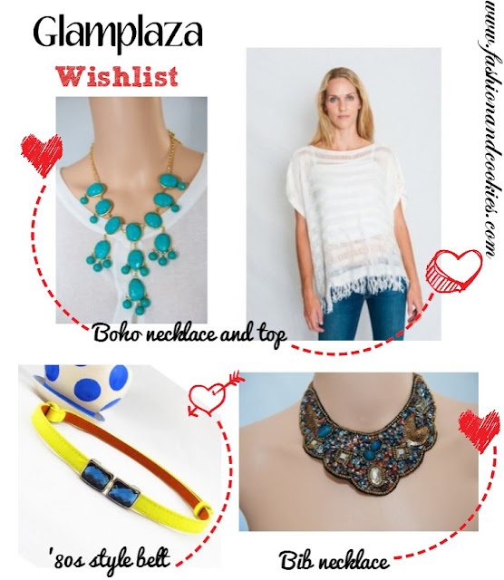 Glamplaza.com wishlist on fashion and cookies