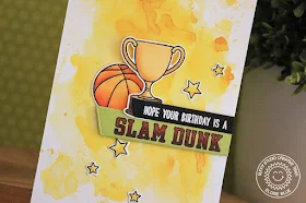 Sunny Studio Stamps: Team Player Masculine Sports Themed Birthday Card by Eloise Blue