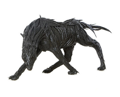 Stunning Animal Sculptures Made of Car Tires Seen On www.coolpicturegallery.us