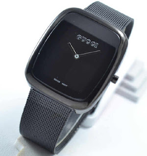jam tangan Gucci sand full black metalik 