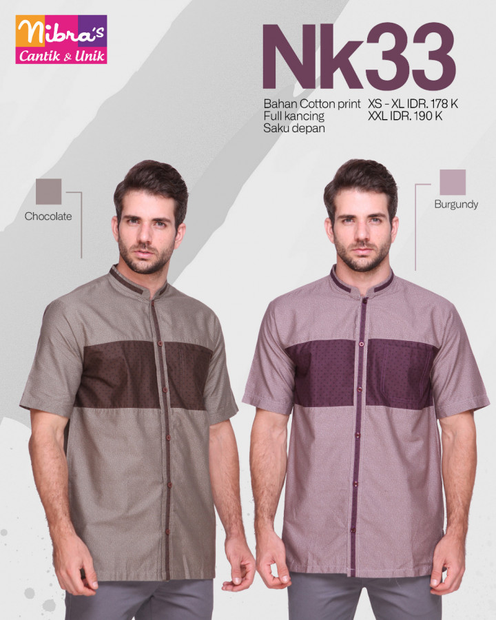  BAJU MUSLIM PROMO KOKO NIBRAS NK 33