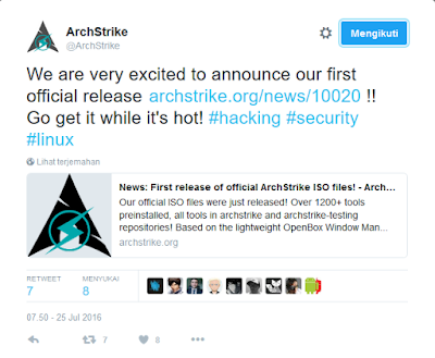  Distro Pentesting Baru Berbasis Arch Linux Rilis Resmi ArchStrike, Distro Pentesting Baru Arch Linux