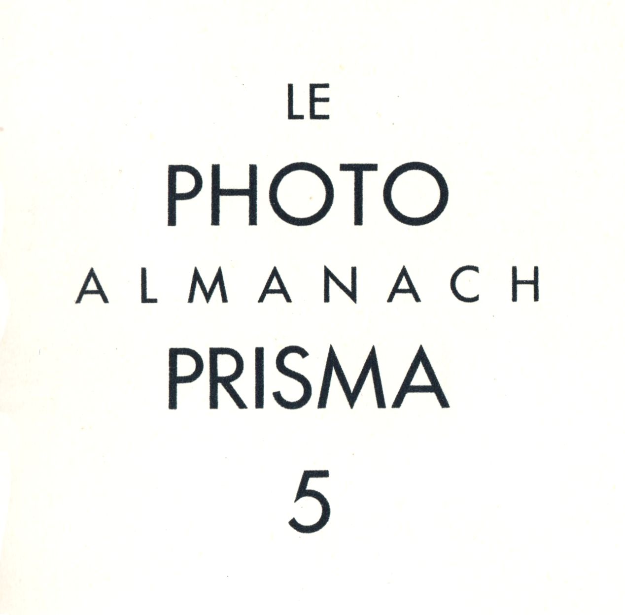 Photo Almanach Prisma n°5 (1952)