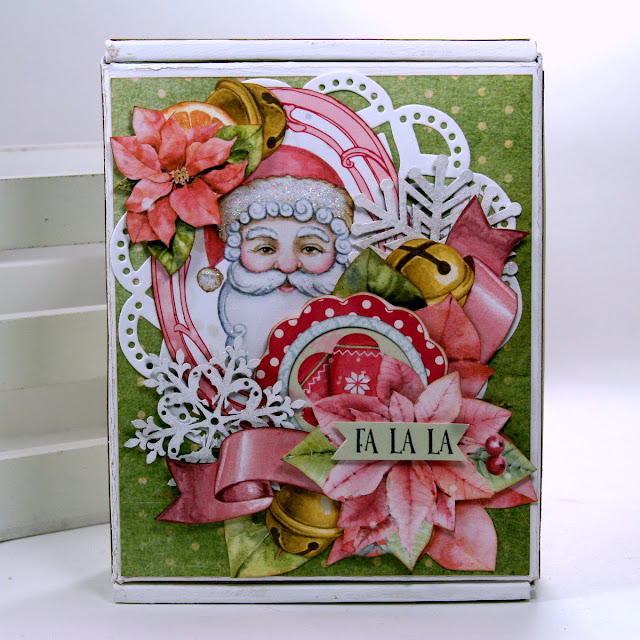 Winter Survival Gift Box by Ginny Nemchak using BoBunny Carousel Christmas