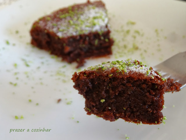 prazer a cozinhar - bolo de lima e chocolate