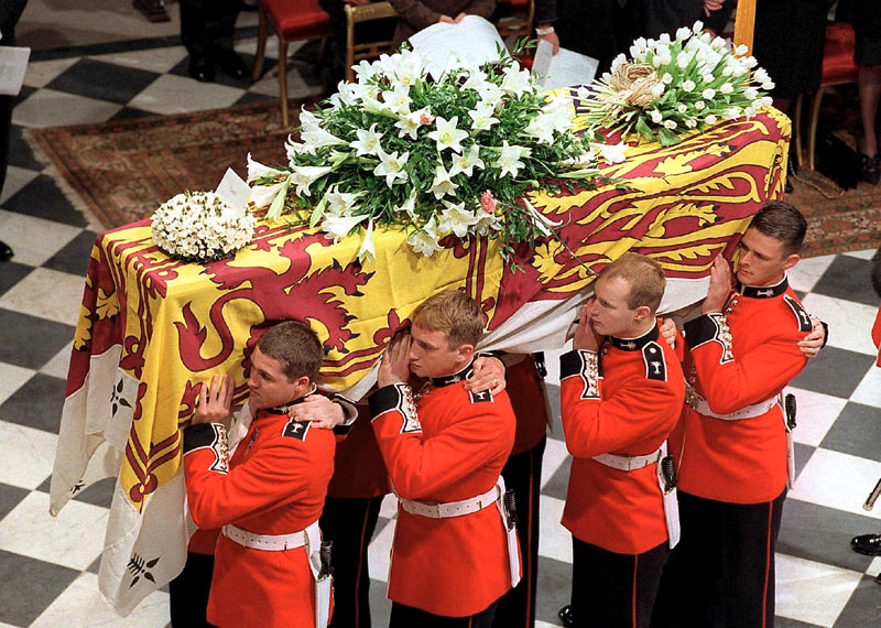 princess diana funeral. of The Princess of Wales,