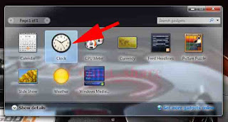Cara Menampilkan Jam Dan kalender Di Dekstop Windows 7