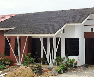 model rumah minimalis atap asbes