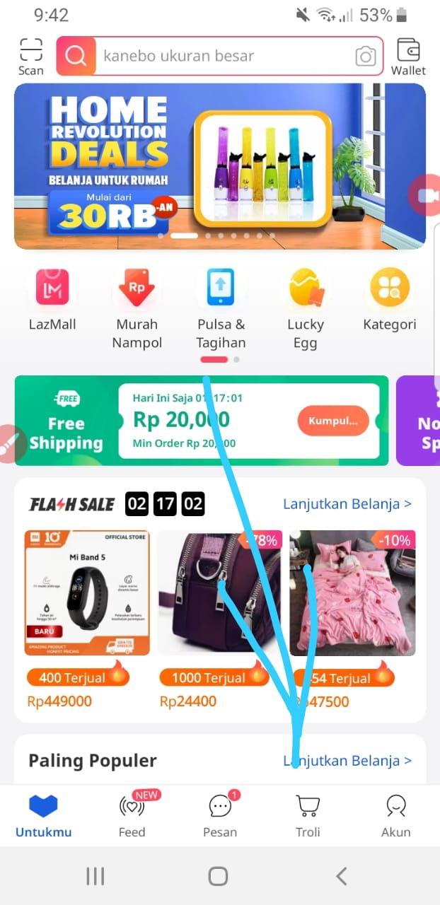 klik Troli Lazada