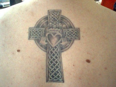 Tattoo Ideas  Kids Names on Irish Celtic Cross Tattoo With Names In Gothic Lettering By Dublin
