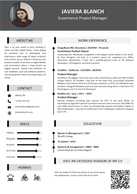 Designer CV templates
