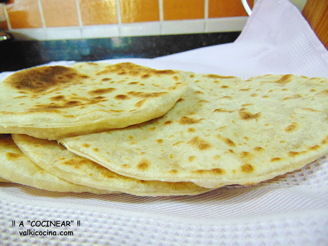 Tortillas de trigo tres ingredientes