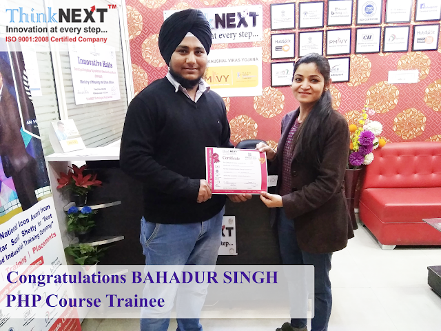 Best PHP Training Company in Chandigarh Mohali Panchkula |Bahadur Singh | ThinkNEXT Technologies Private Limited