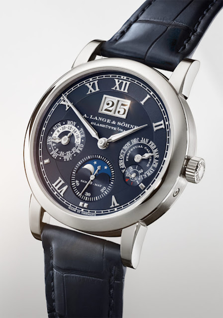 A. Lange & Söhne Langematik Perpetual cadran bleu répliques de montres