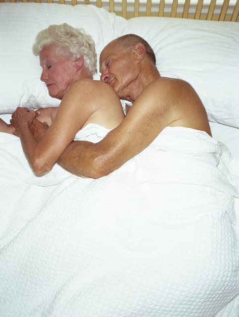 Old Couple in Bed