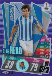 Topps Match Attax Chrome 2020-2021 Real Sociedad de Fútbol Set