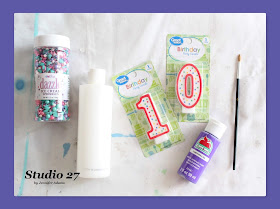 Supplies needed to make your own custom birthday cake candles