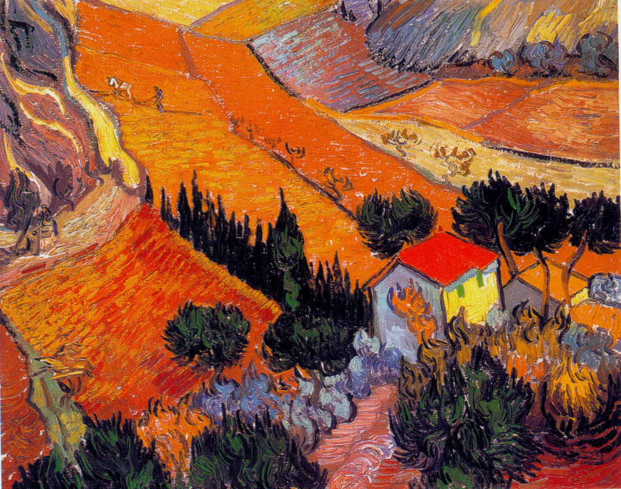 landscape supply Vincent Van Gogh Landscape Paintings | 1280 x 1009