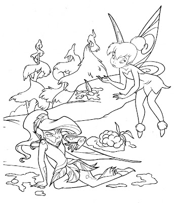 Tinkerbell Coloring Pages