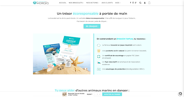 Screen de la page Tortue du site Koraia.fr (4)