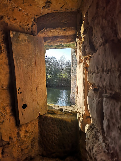 View from inside Bodiam Castle