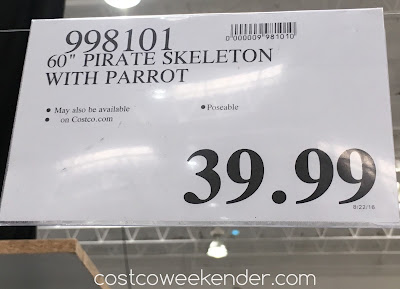Costco 998101 - Deal for the Pose-n-Stay Pirate Skeleton with Parrot at Costco