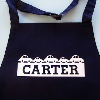 Using Silhouette Fabric Stabiliser by Janet Packer https://craftingquine.blogspot.co.uk Kids Cup Cake Apron for Silhouette UK GraphtecGB