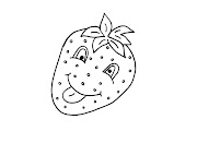 IMPRIMIR Desenho de morango para colorir. Muitas frutas para pintar e muitos . (fruta colorir morango)