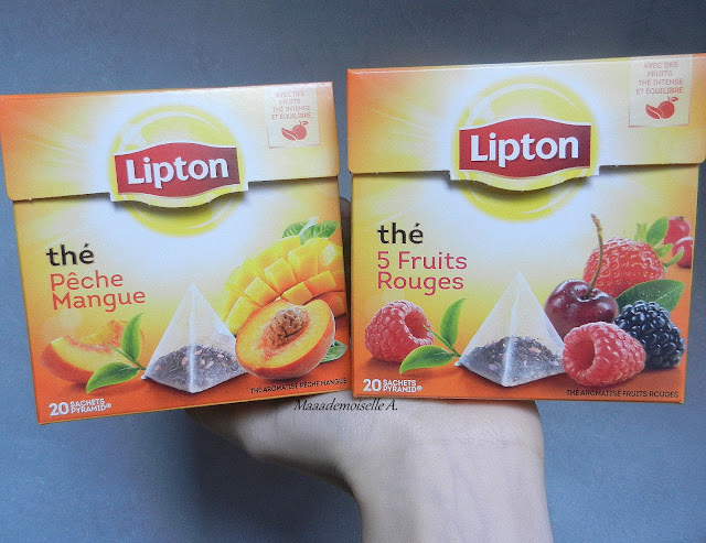 Thé Lipton Pêche Mangue et 5 fruits rouges