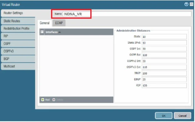 Palo Alto Virtual Router