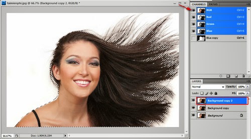 Hướng dẫn tách tóc trong Photoshop