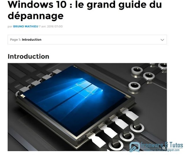 Le site du jour : comment dépanner Windows 10 ?