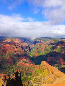 Small Rainbow inside Wimea Canyon