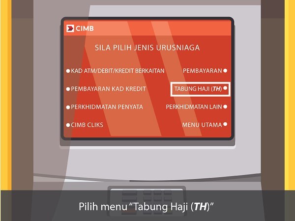 link CIMB ke akaun tabung haji